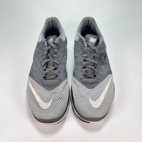 Nike FS Lite Run 3 Gray Athletic Low Top Running Shoes 807144-008 Men's Size 12 - Picture 3 of 12